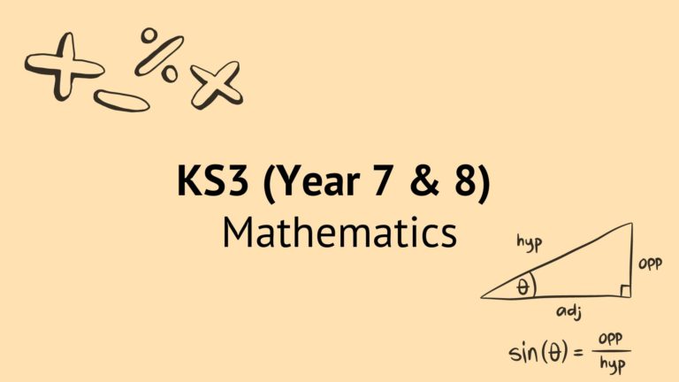KS3 Maths (School Yr. 7 & Yr. 8) – Free course