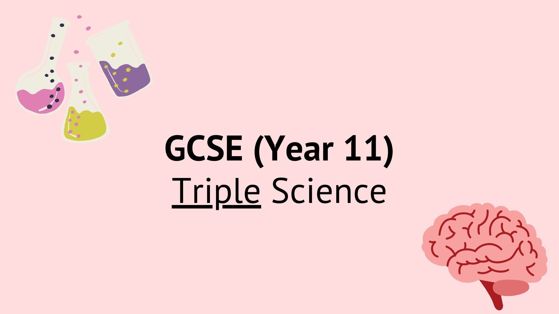 GCSE Triple Science (School Yr. 11) – Free course