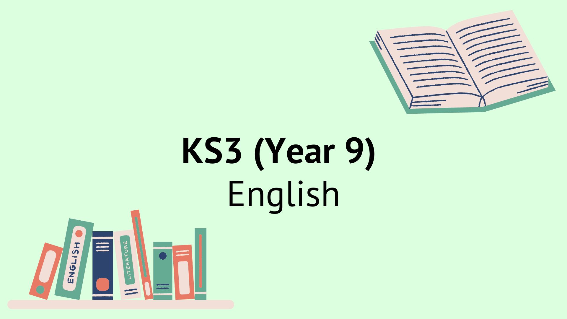 KS3 English (School Yr. 9) – Free course